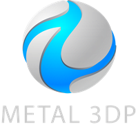 metalen 3dp-logo klein
